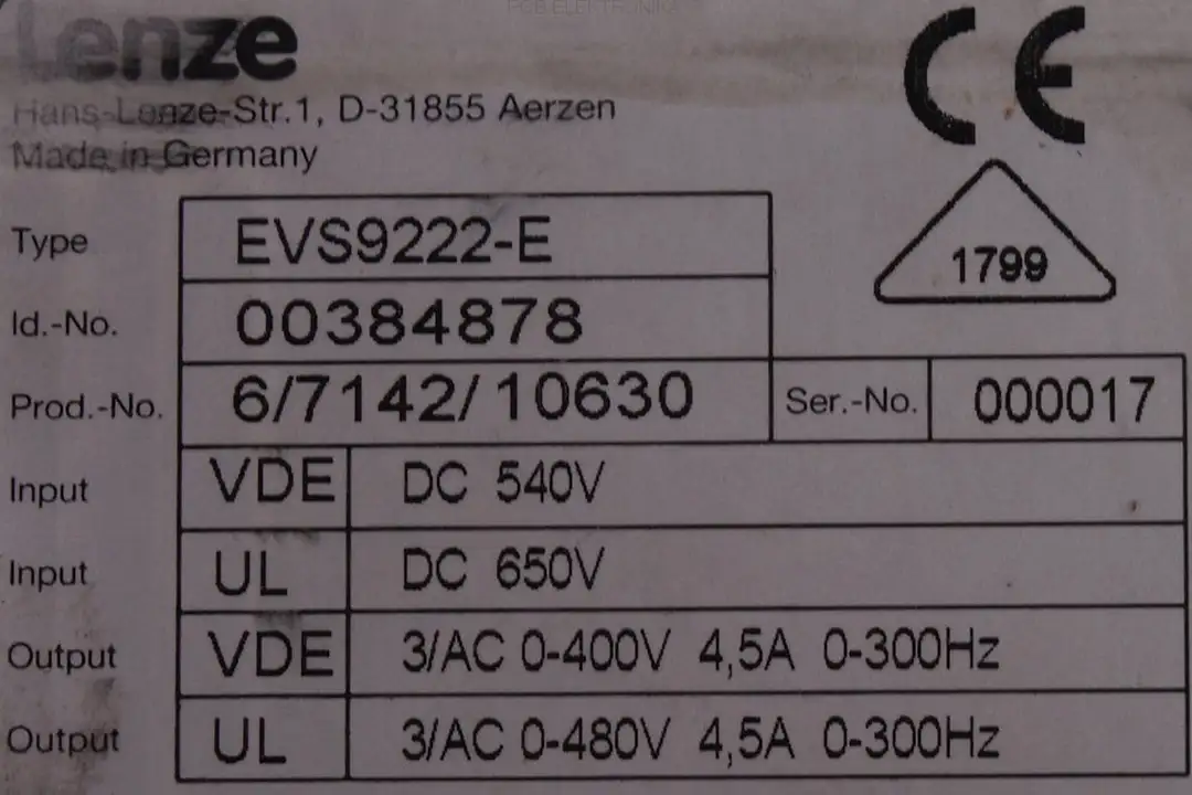 EVS9222-E LENZE