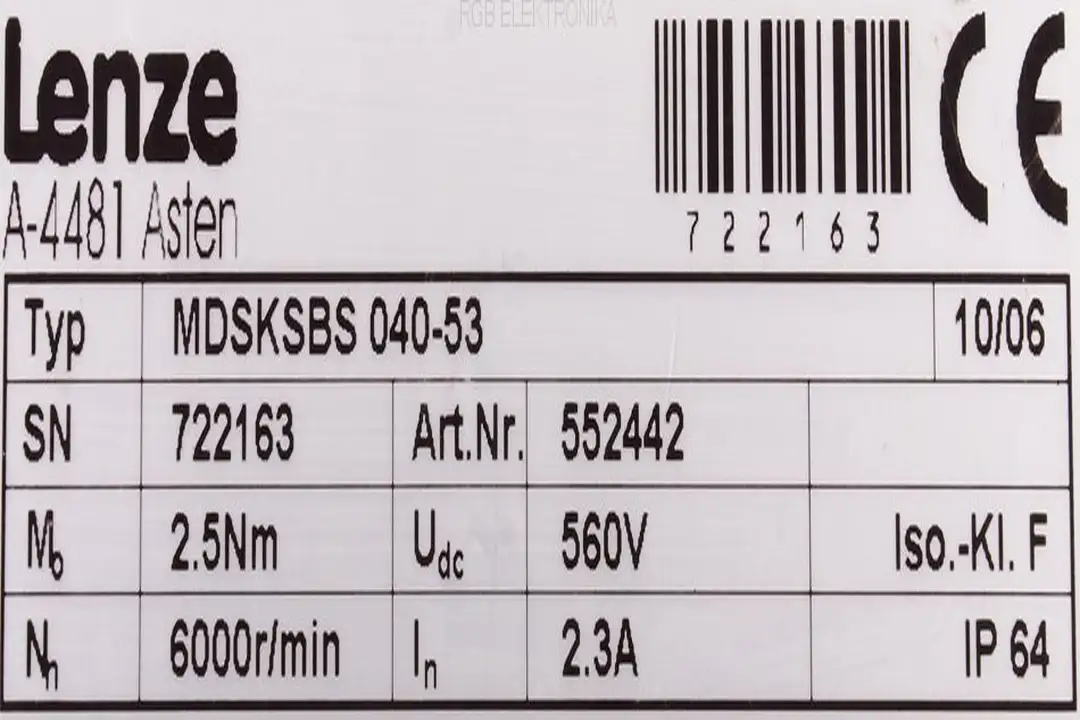 MDSKSBS 040-53 LENZE