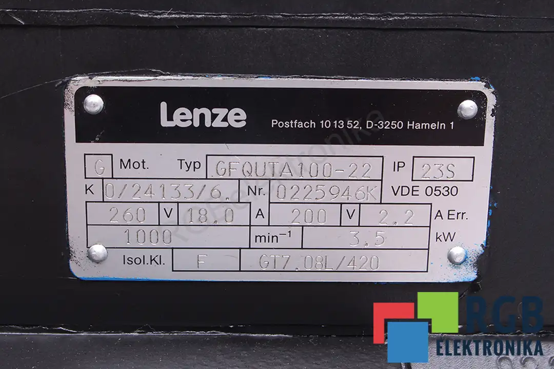 GFQUTA100-22 LENZE