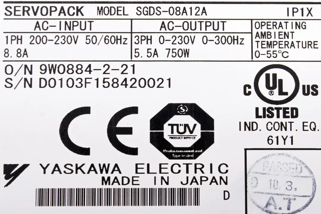 sgds-08a12a YASKAWA oprava