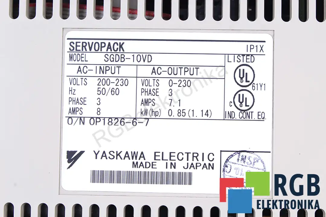 SGDB-10VD YASKAWA