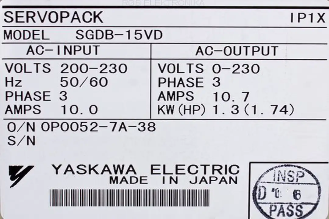 SGDB-15VD YASKAWA