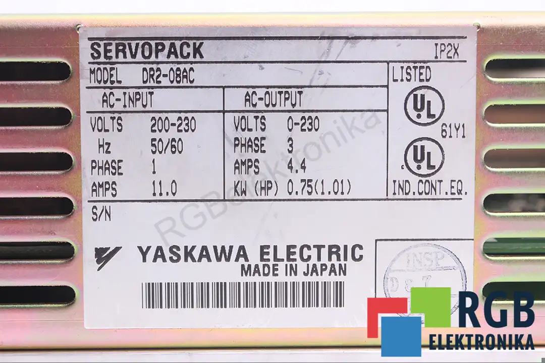 DR2-08AC YASKAWA