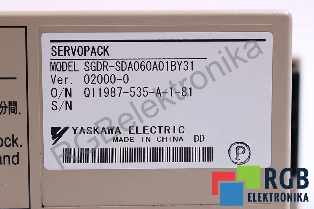 SGDR-SDA060A01BY31 YASKAWA