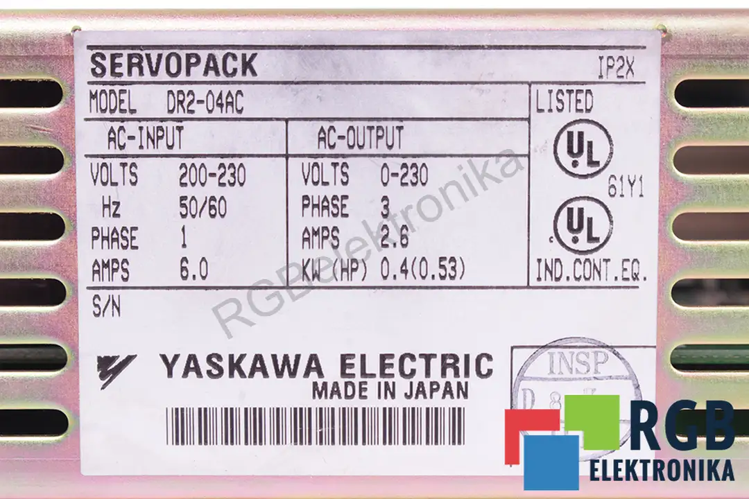 DR2-04AC YASKAWA