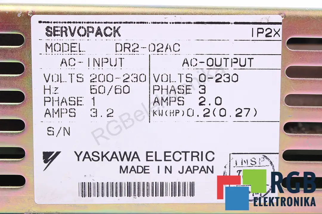 DR2-02AC YASKAWA