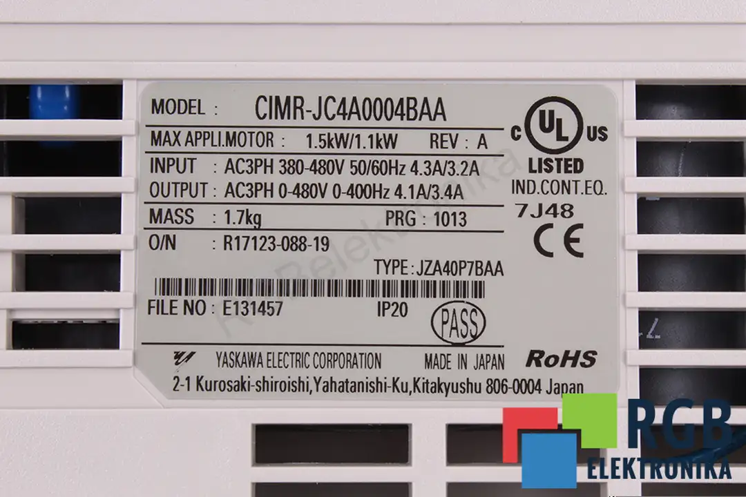 CIMR-JC4A0004BAA YASKAWA