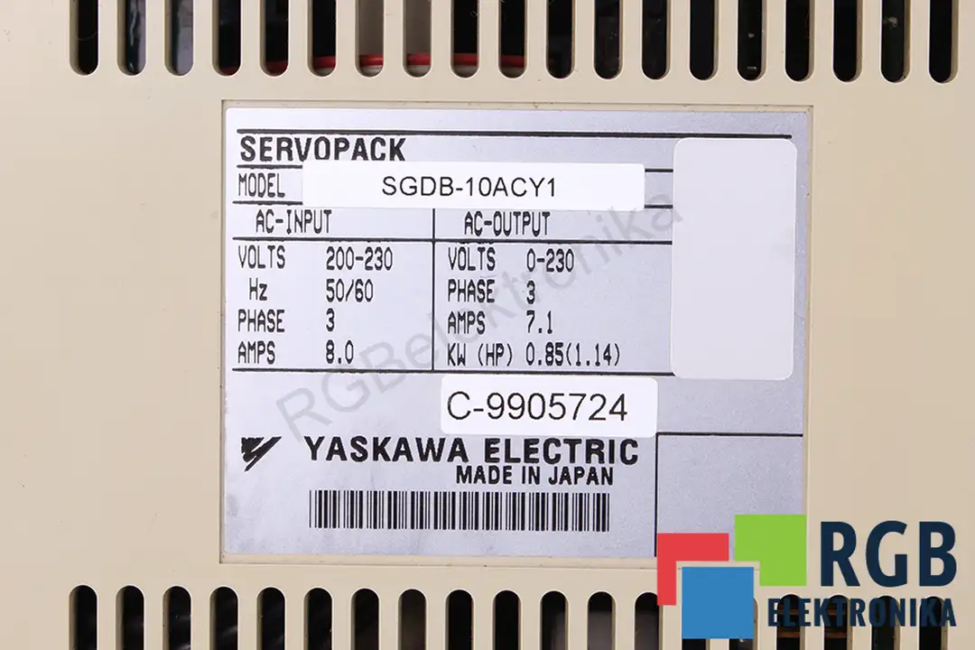 SGDB-10ACY1 YASKAWA