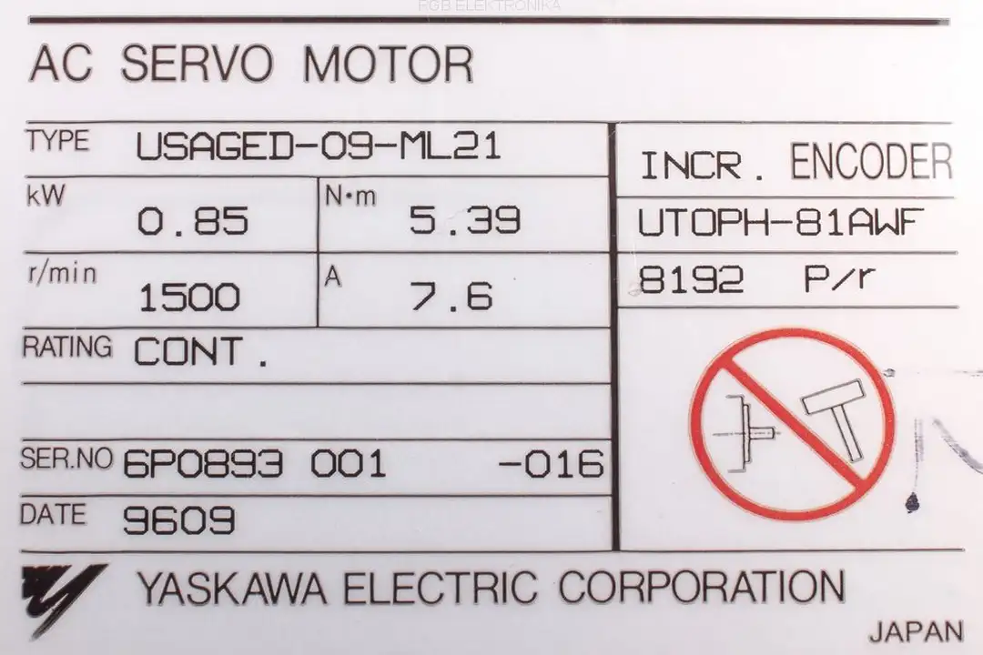 usaged-09-ml21 YASKAWA oprava