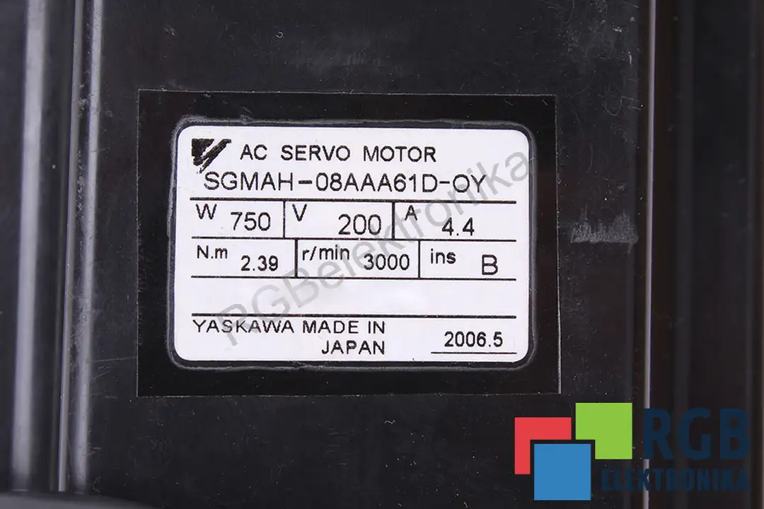 SGMAH-08AAA61D-OY YASKAWA