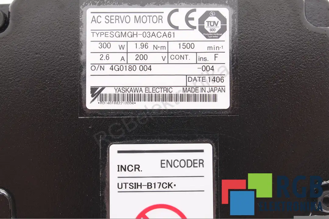 SGMGH-03ACA61 YASKAWA