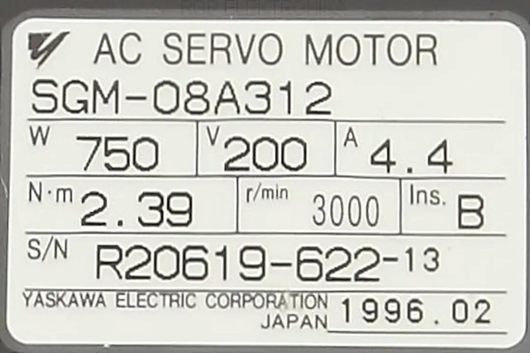 servis sgm-08a312 YASKAWA