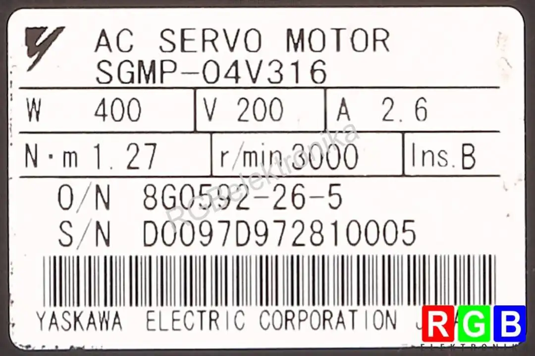 SGMP-04V316 YASKAWA