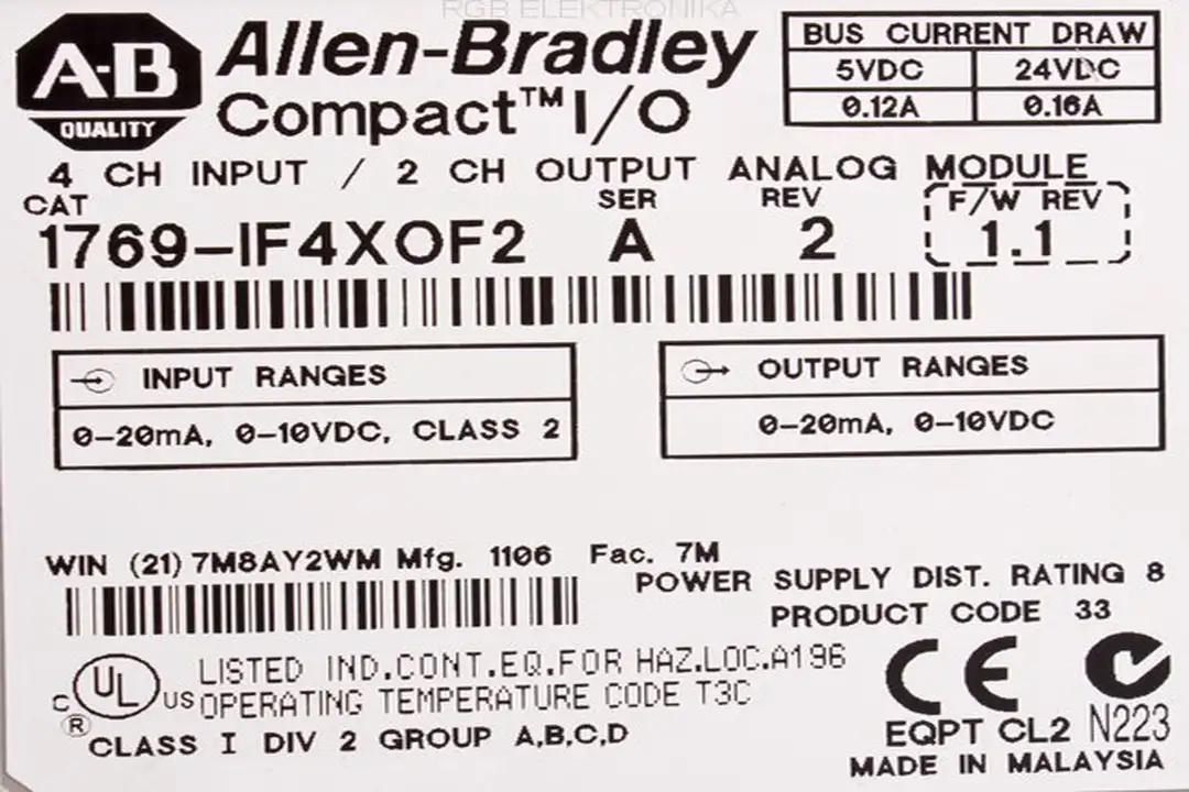 1769-IF4XOF2 ALLEN BRADLEY