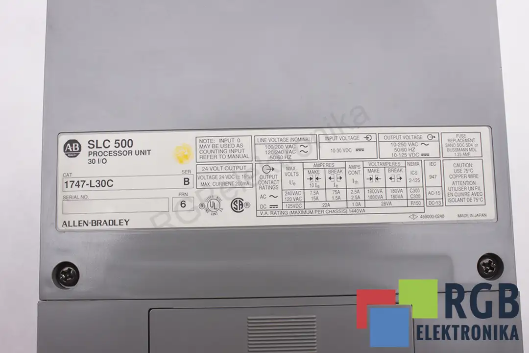 1747-L30C SLC 500 ALLEN BRADLEY