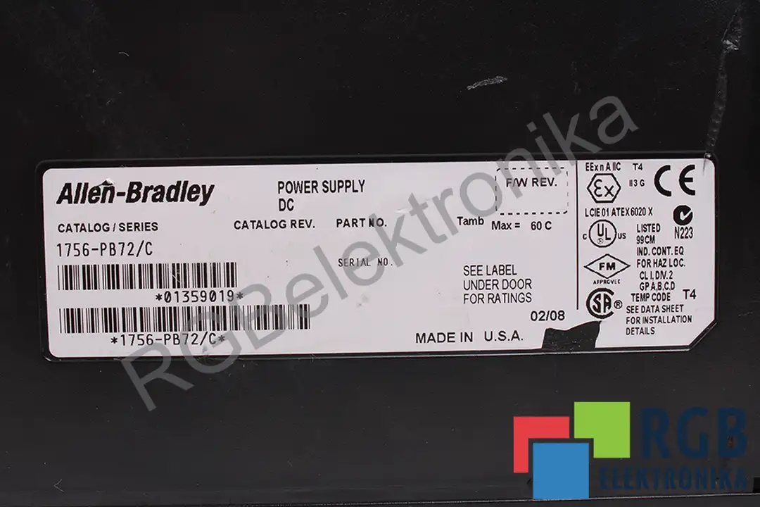 1756-PB72/C ALLEN BRADLEY