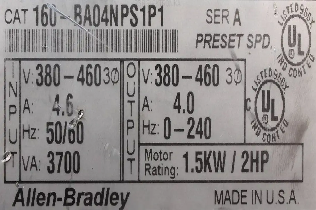 160-ba04nps1p1 ALLEN BRADLEY oprava