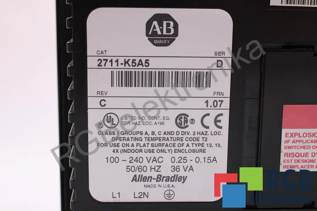 2711-K5A5 SER D REV C FRN 1.07 ALLEN BRADLEY