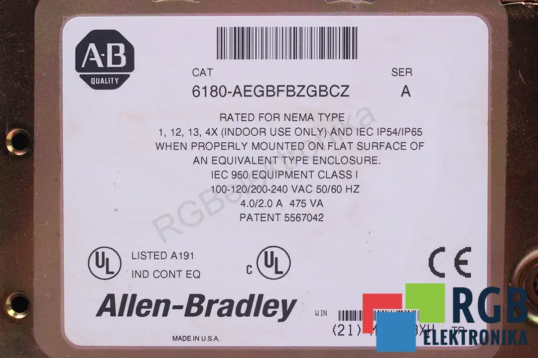 6180-AEGBFBZGBCZ ALLEN BRADLEY