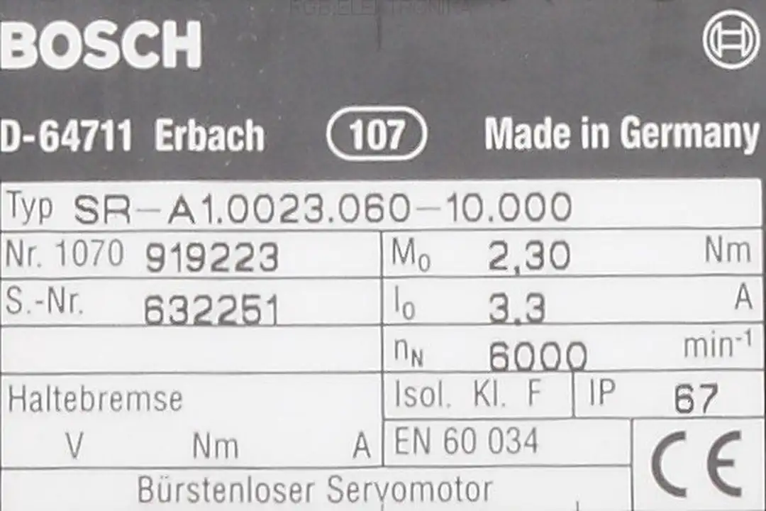 sr-a1.0023.060-10.000 BOSCH oprava