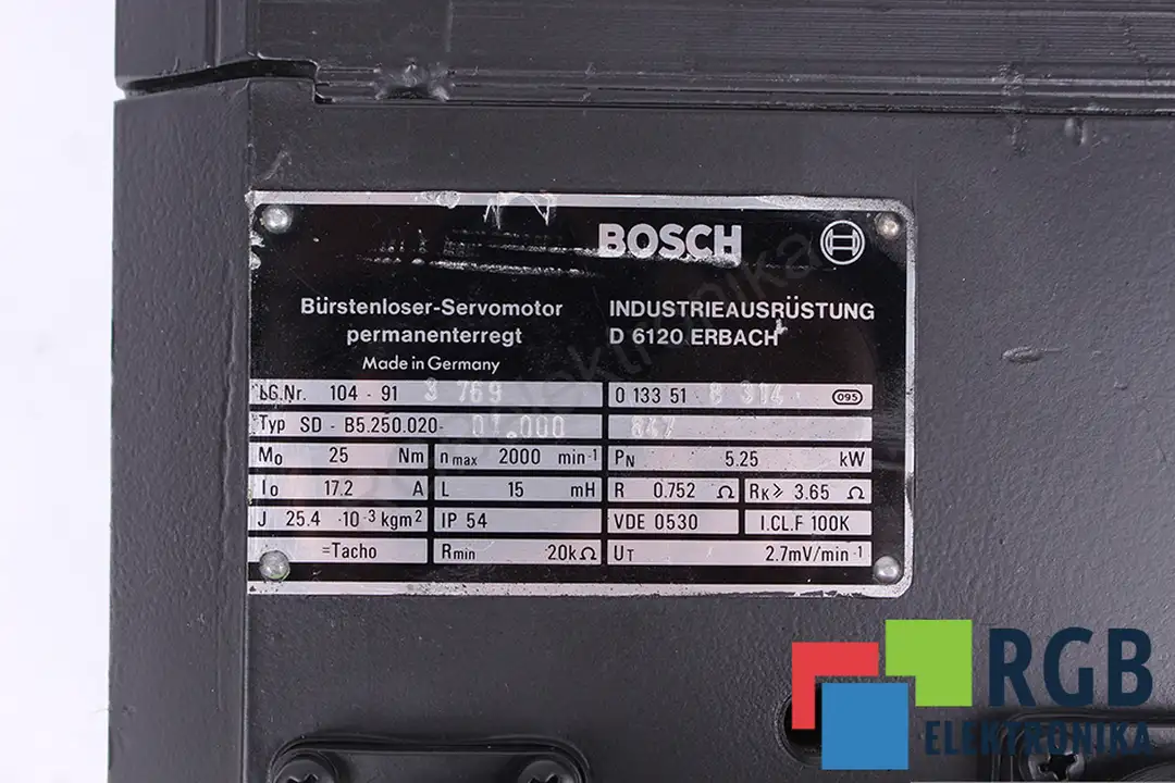 sd-b5.250.020-01.000 BOSCH oprava