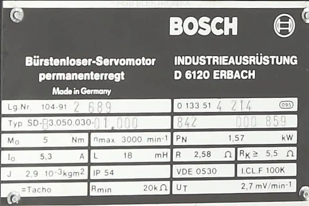 SD-B3.050.030-01.000 BOSCH