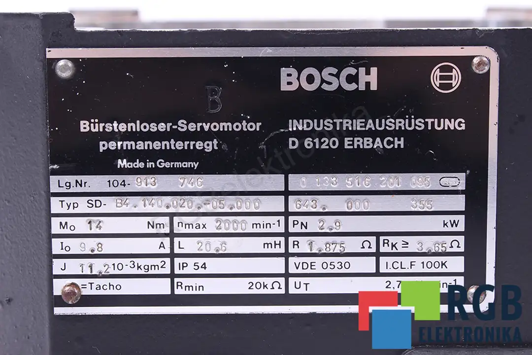 TACHODENERATOR SD-B4.140.020.-05.000 BOSCH