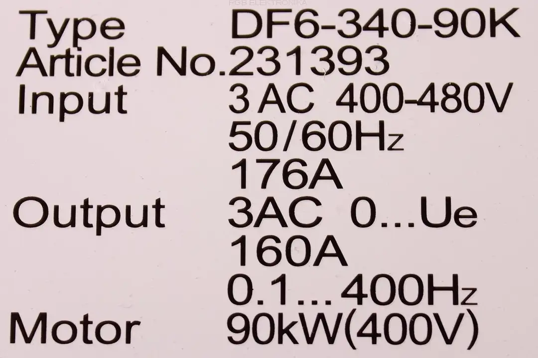 DF6-340-90K KLOCKNER MOELLER