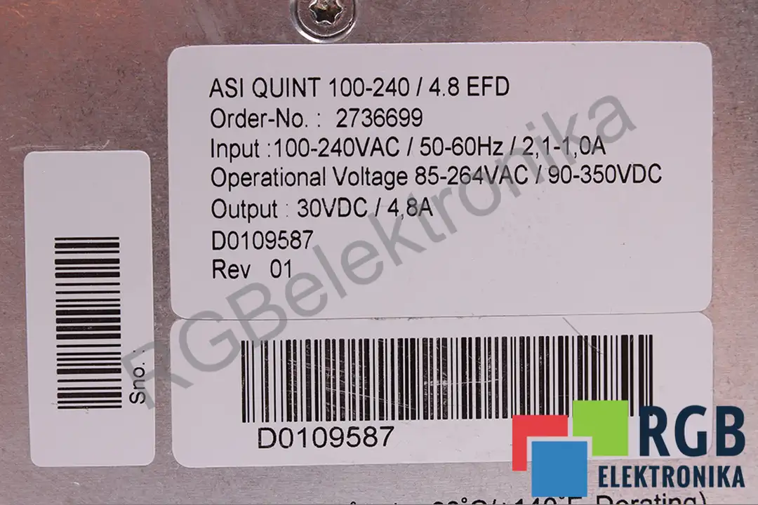 ASI QUINT 100-240/4.8 EFD PHOENIX CONTACT