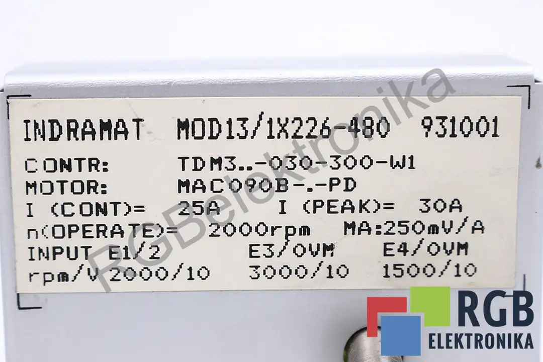 MOD13/1X226-480 INDRAMAT