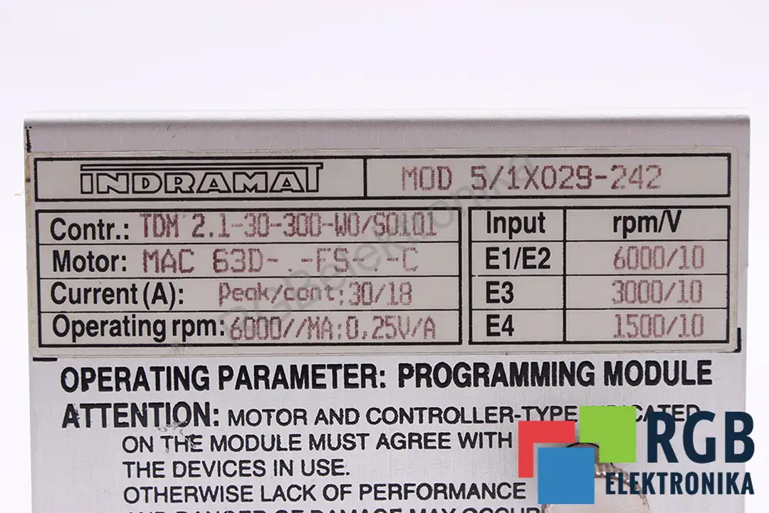 MOD5/1X029-242 INDRAMAT