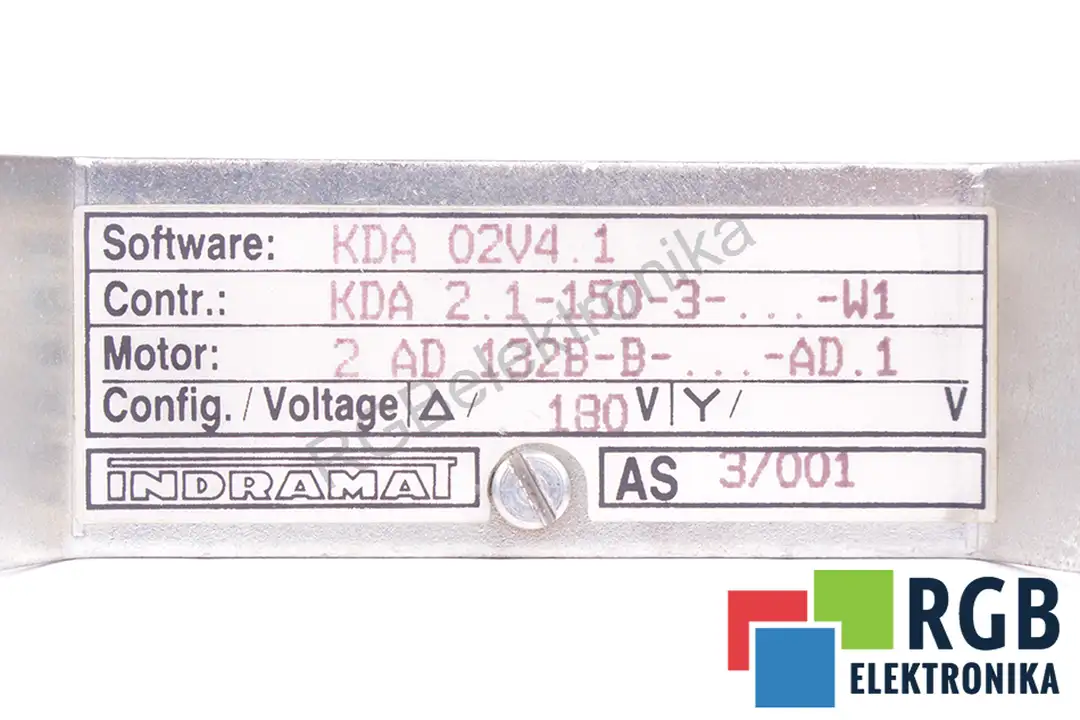 SOFTWARE KDA02V4.1 INDRAMAT