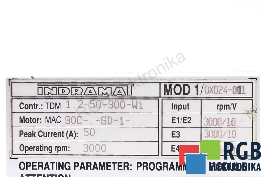 MOD1/0X024-011 INDRAMAT