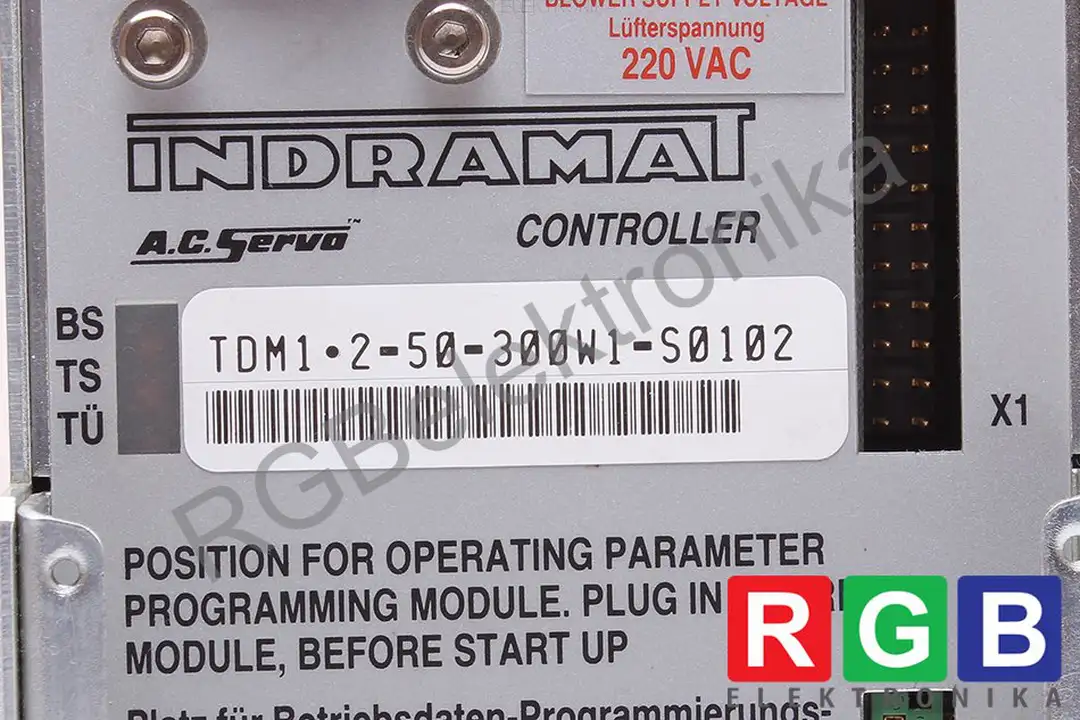 a.c.servocontroller-tdm1.2-50-300w1-s0102 INDRAMAT oprava