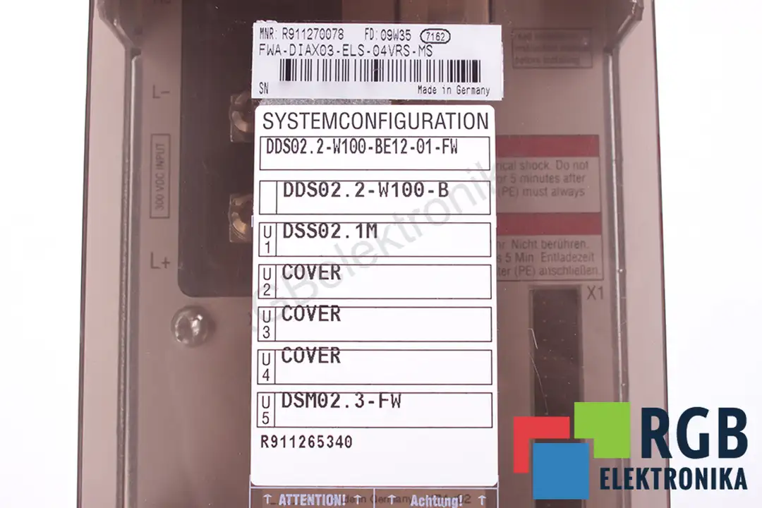 DDS02.2-W100-BE12-01-FW INDRAMAT