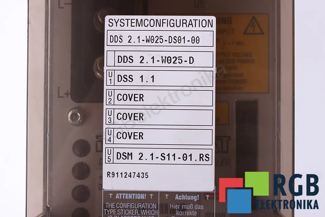 DDS2.1-W025-DS01-01 INDRAMAT