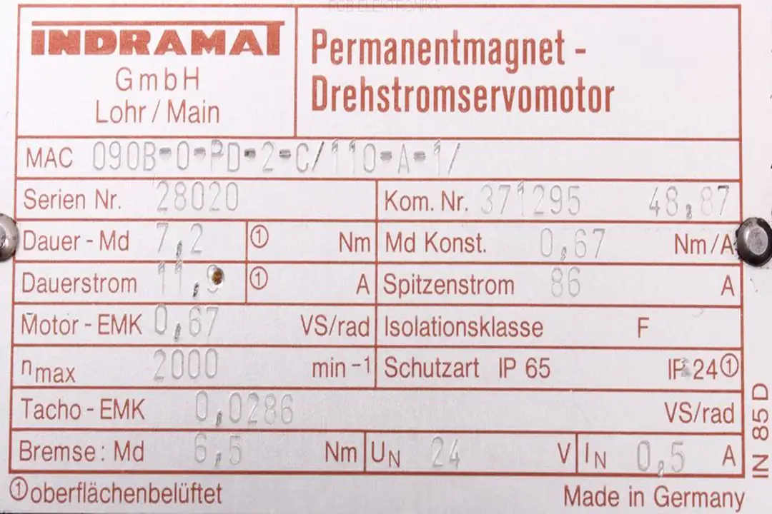 MAC090B-0-PD-2-C/111-A-1 INDRAMAT