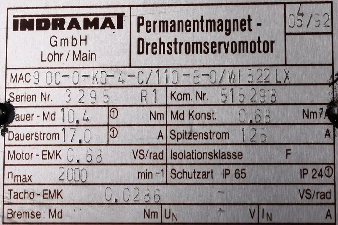 mac90c-0-kd-4-c-110-b-0--wi-522-lx INDRAMAT oprava