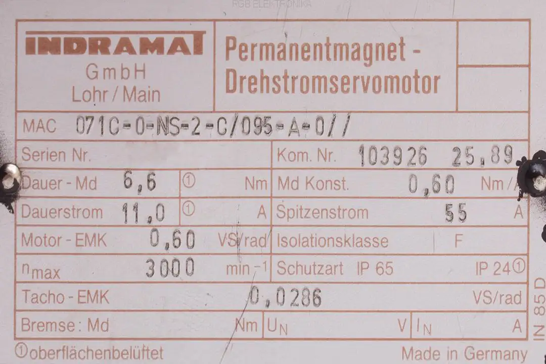 mac-071c-0-ns-2-c-095-a-0 INDRAMAT oprava