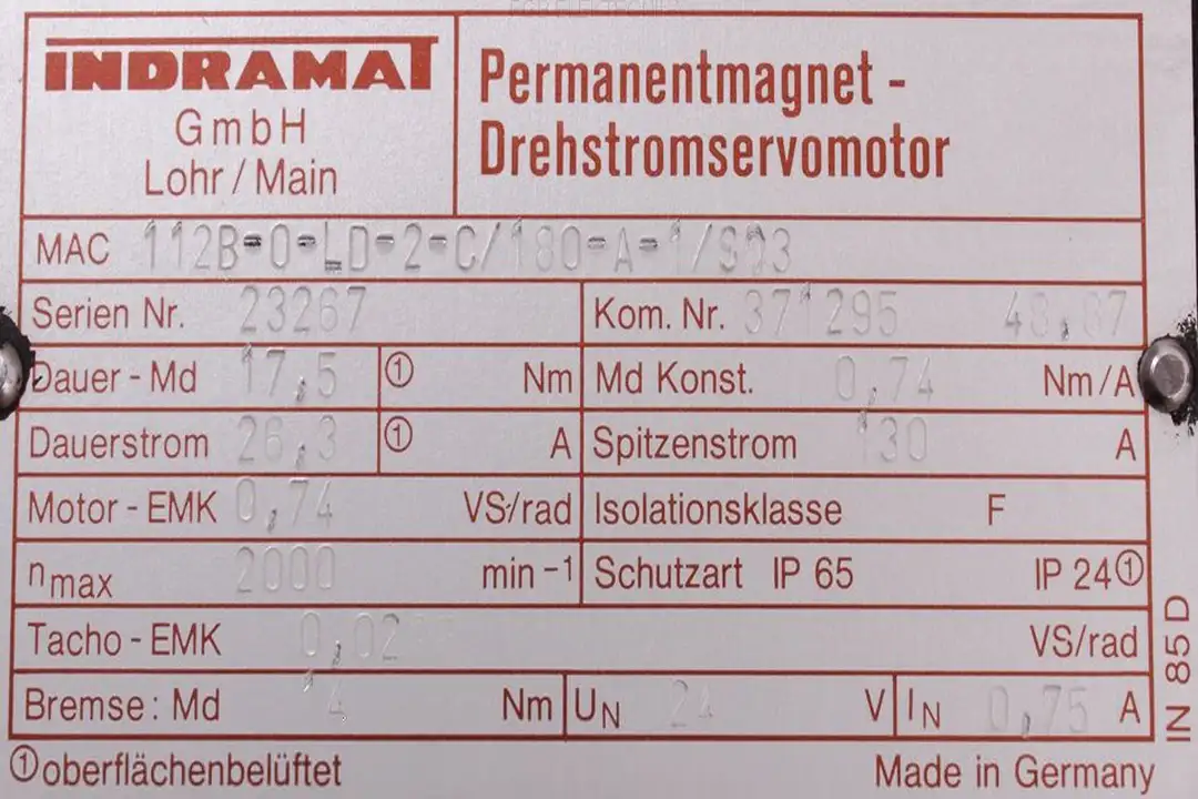 mac112b-0-ld-2-c-180-a-1-s03 INDRAMAT oprava