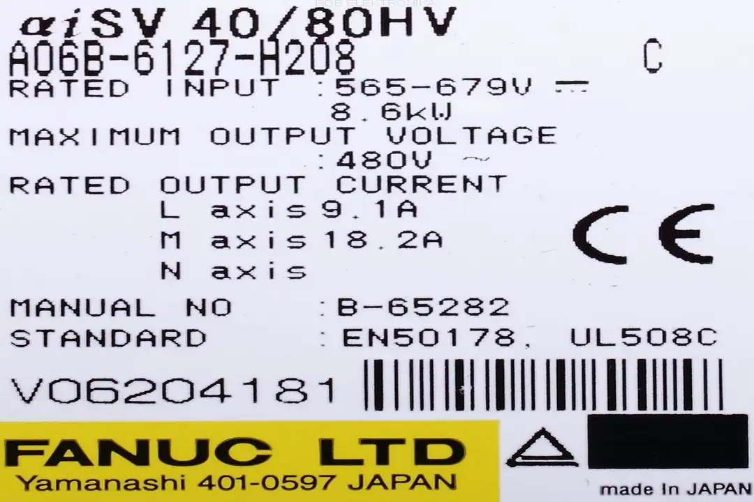 a06b-6127-h208 FANUC oprava