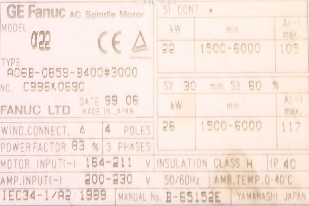 A06B-0859-B400#3000 FANUC