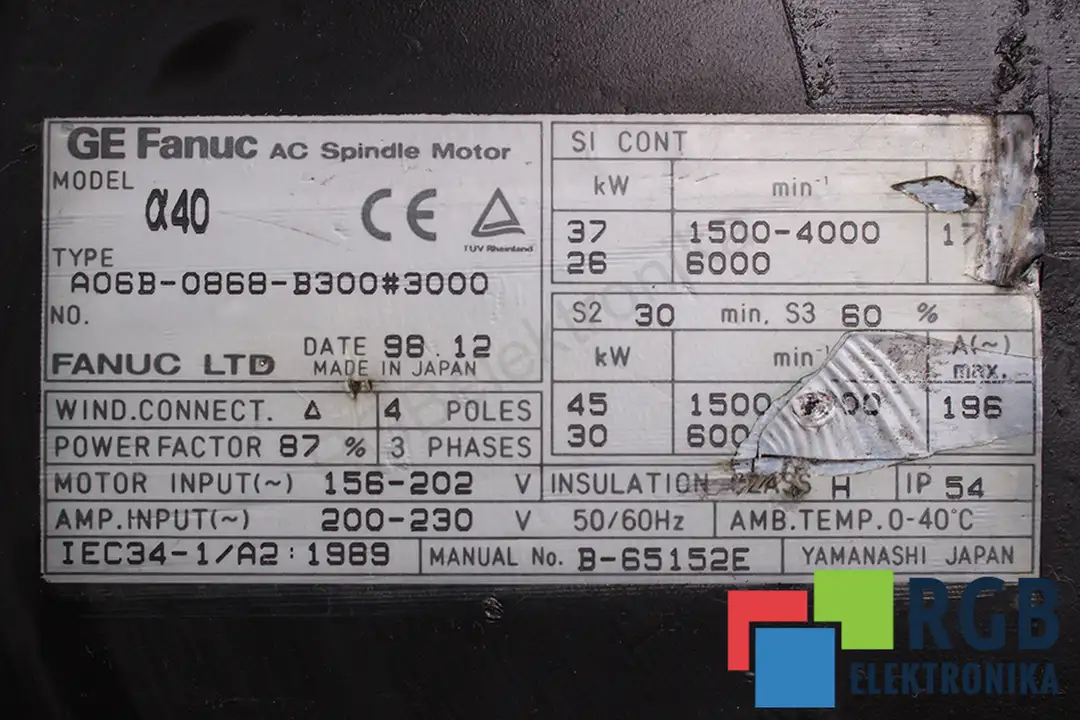 a06b-0868-b300-3000 FANUC oprava