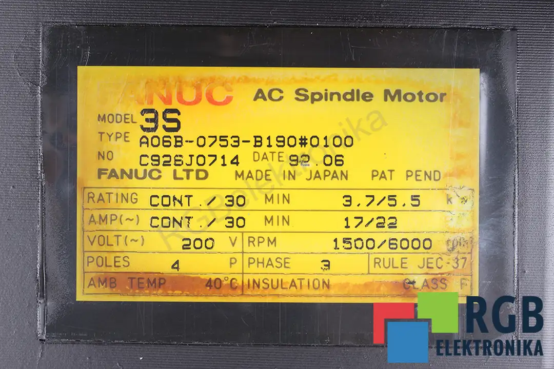 A06B-0753-B190#0100 FANUC