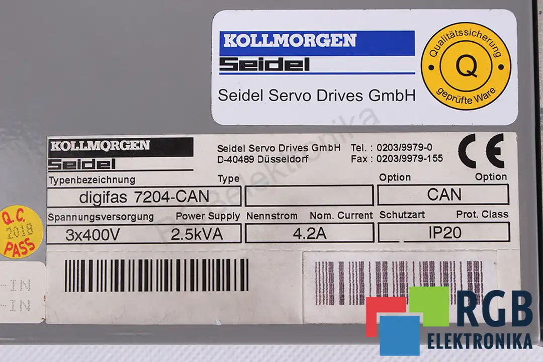 DIGIFAS 7204-CAN KOLLMORGEN SEIDEL
