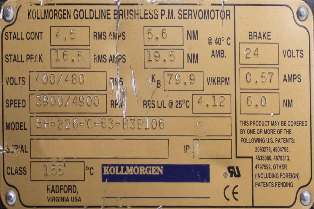 BH-226-C-63-B3E106 KOLLMORGEN SEIDEL