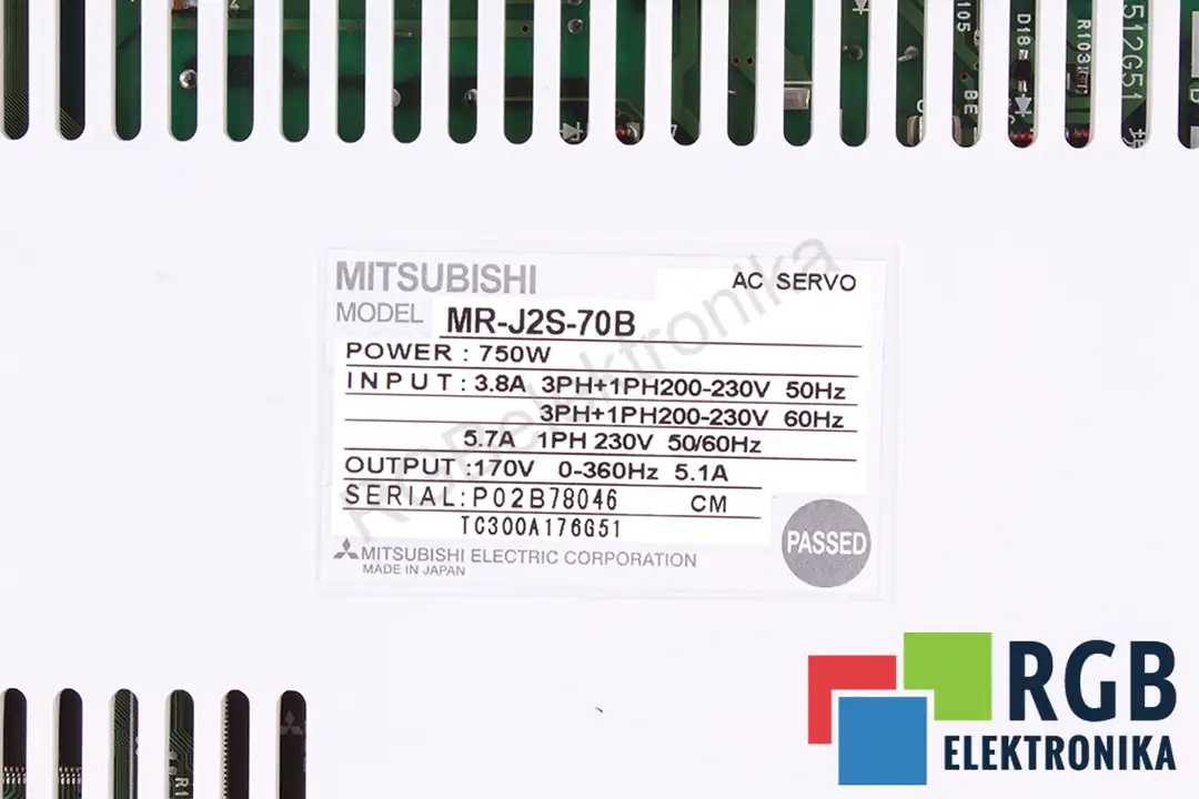 mr-j2s-70b MITSUBISHI ELECTRIC oprava