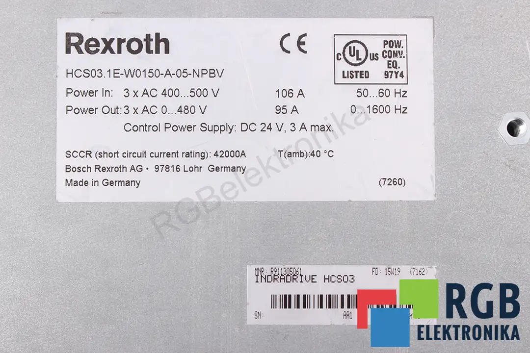 HCS03.1E-W0150-A-05-NPBV BOSCH REXROTH