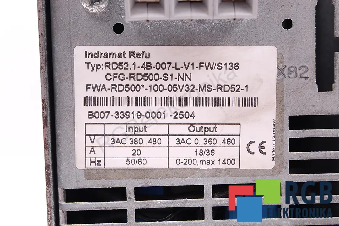 RD52.1-4B-007-L-V1-FW/S136 BOSCH REXROTH