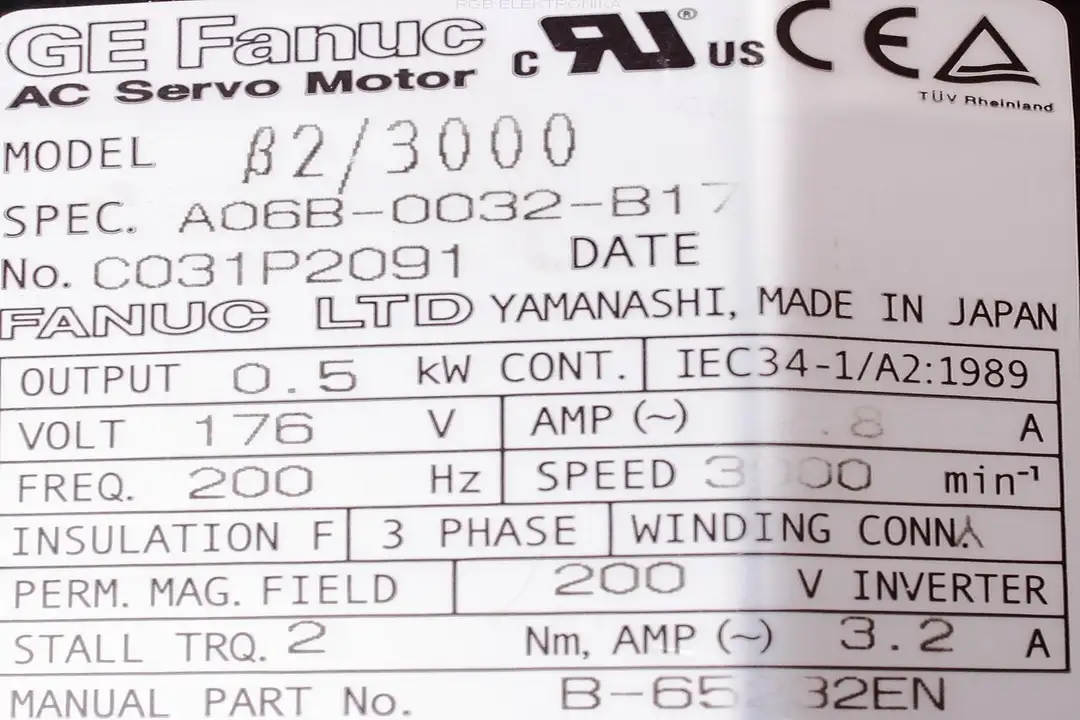 A06B-0021-B17 FANUC